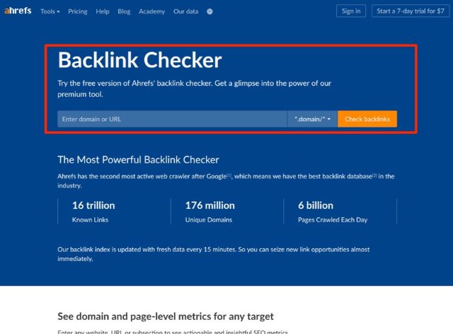 Mục đích tìm kiếm từ khóa Backlink Checker 3