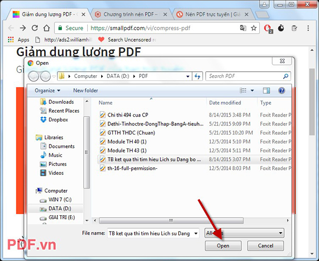 Cách nén file PDF online 3