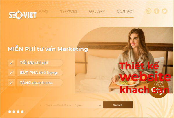 Thiết kế website khách sạn