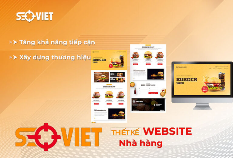 thiết kế web nhà hàng