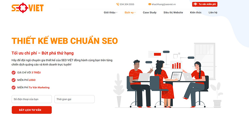 Thiết kế website chuẩn SEO tại Seo Việt