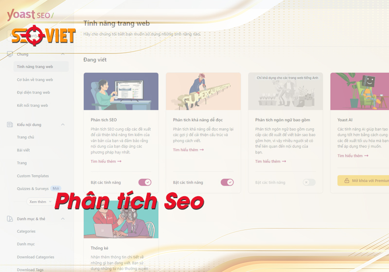 tính năng của Yoast SEO