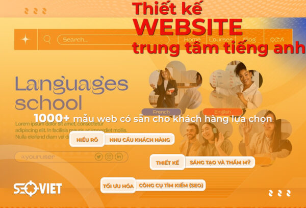 thiết kế website dạy tiếng anh online