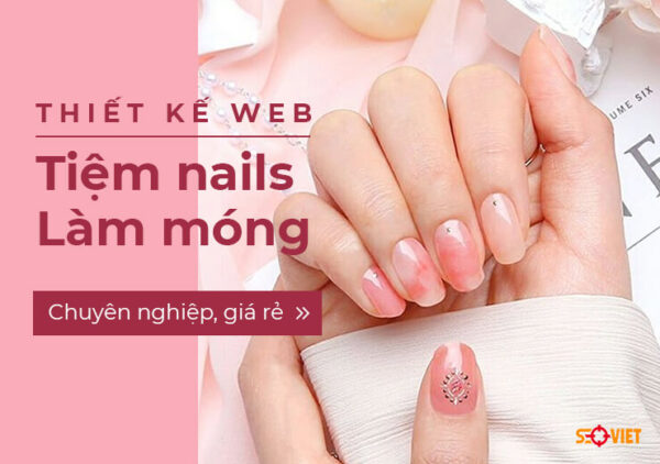 thiết kế web tiệm nails làm móng