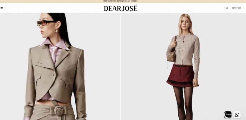 Dear José – Phong cách tiểu thư, lãng mạn và Vintage Hàn Quốc
