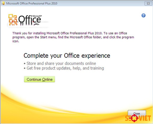 Cài Đặt Office 2010 bước 5