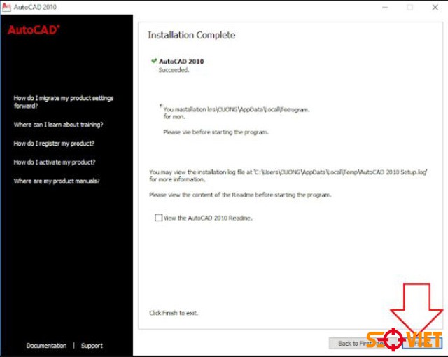 cài đặt phần mềm Autocad 2010 bước 11