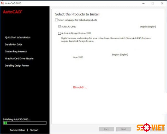 cài đặt phần mềm Autocad 2010 bước 5