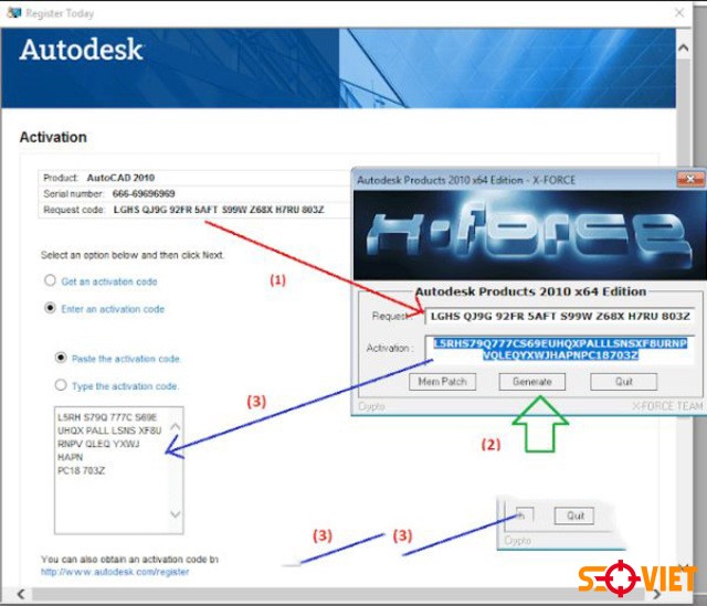 Kích hoạt phần mềm Autocad 2010 bước 10