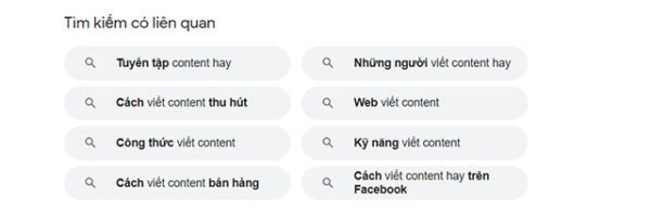 Đề xuất tìm kiếm của Google