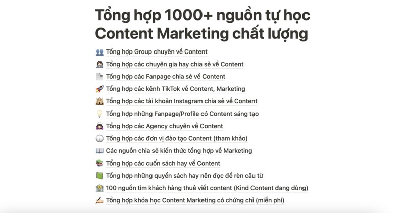 Lựa chọn tài liệu học content marketing chất lượng