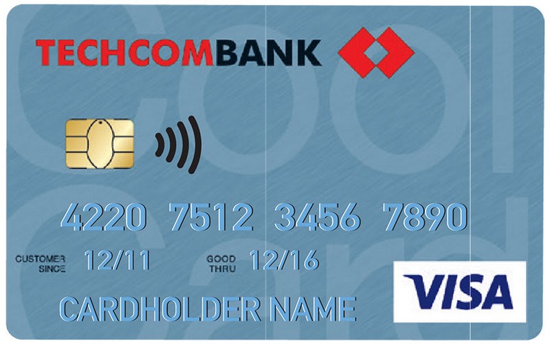 Thẻ visa của Techcombank