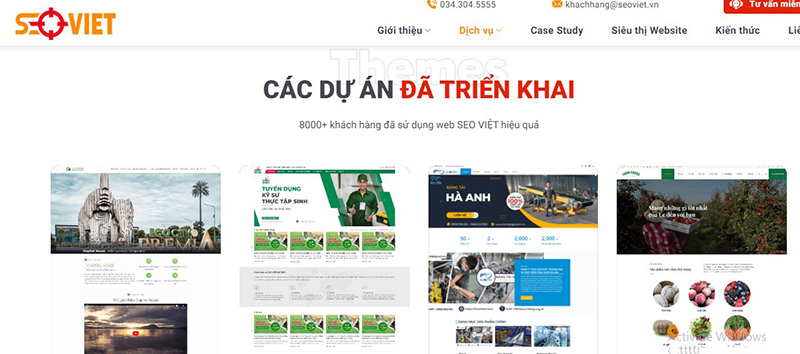 Đơn vị thiết kế website Seo Việt