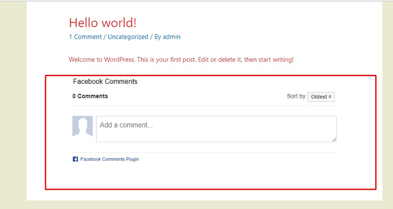 ưu điểm plugin comment facebook wordpress