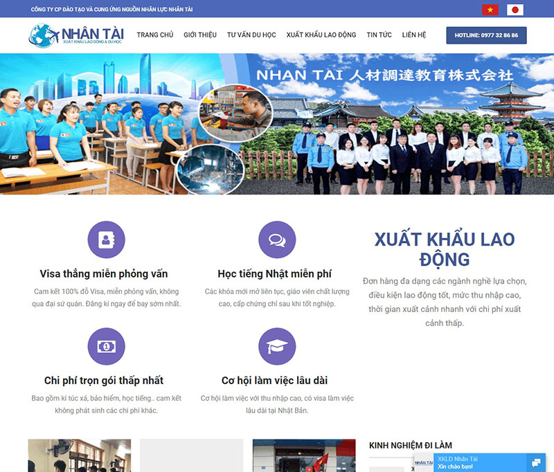 Website xuất khẩu lao động