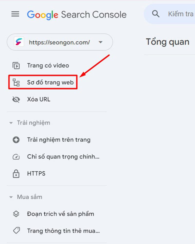 tạo sitemap với Google Search console