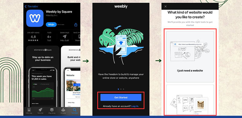 Tạo web trên điện thoại với Weebly