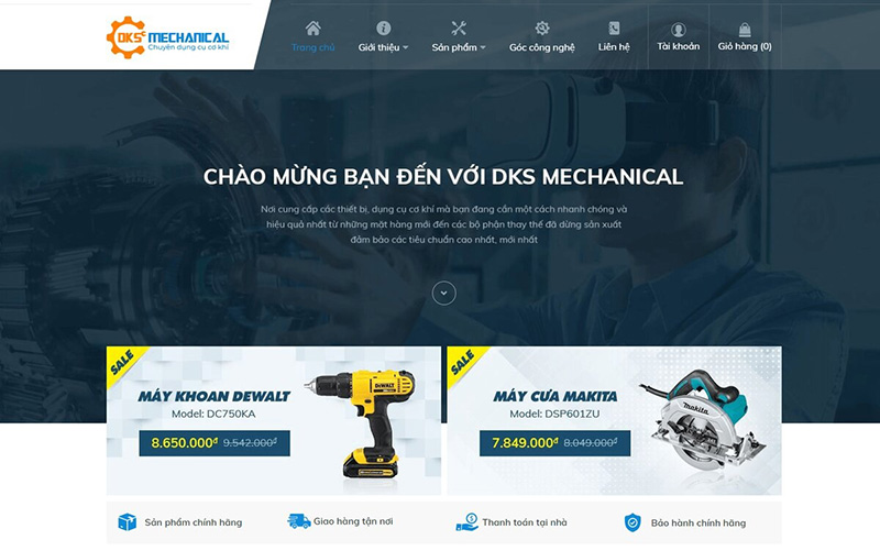 Tầm quan trọng của thiết kế website cơ khí