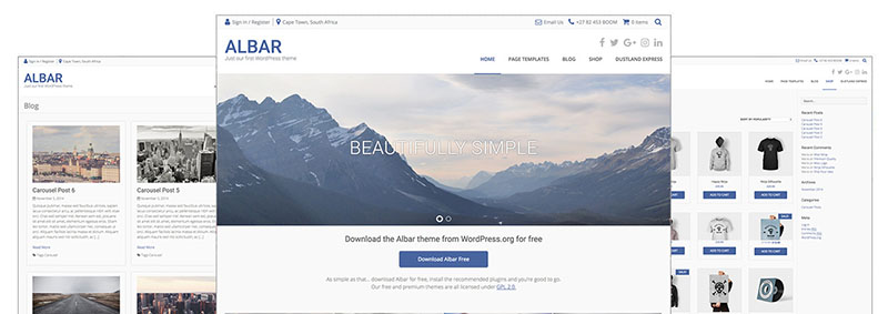 Theme WordPress Albar 