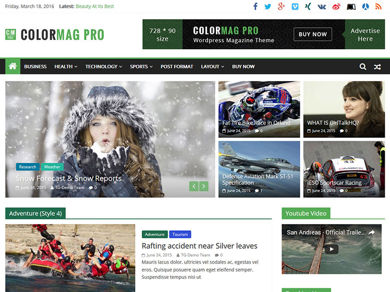 Theme WordPress ColorMag 