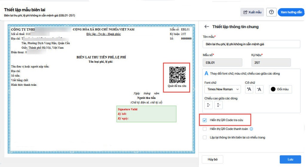 Thanh toán qua Mã QR động tự động điền sẵn nội dung và số tiền