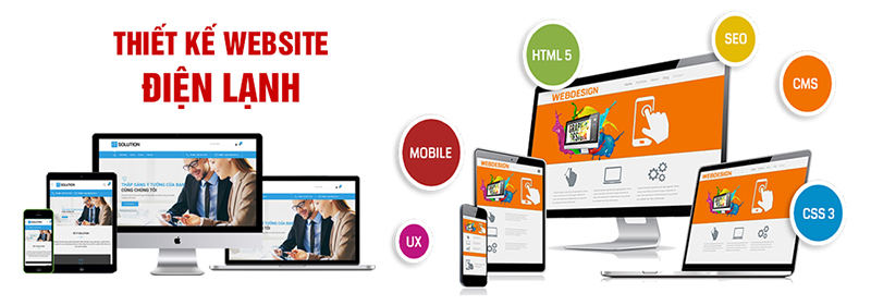 Thiết kế website điện lạnh tương thích với di động