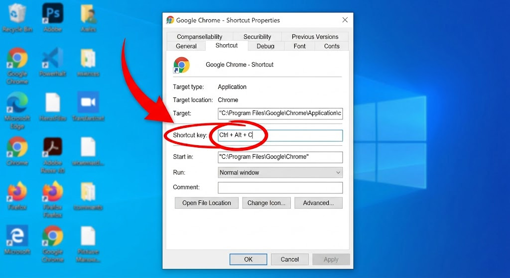 Shortcut Properties