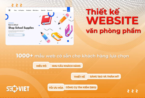 Thiết kế website văn phòng phẩm