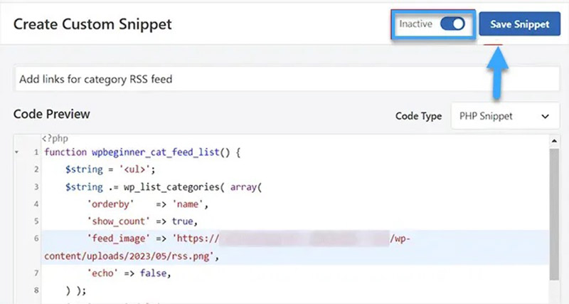 Cach-tao-RSS-Feeds-cho-Category-trong-WordPress-bang-WPCode-6