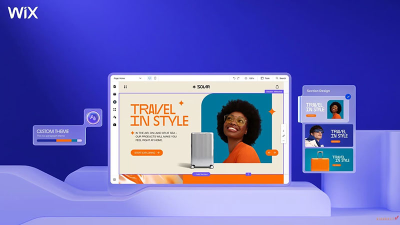 Công cụ thiết kế website bằng AI Wix ADI