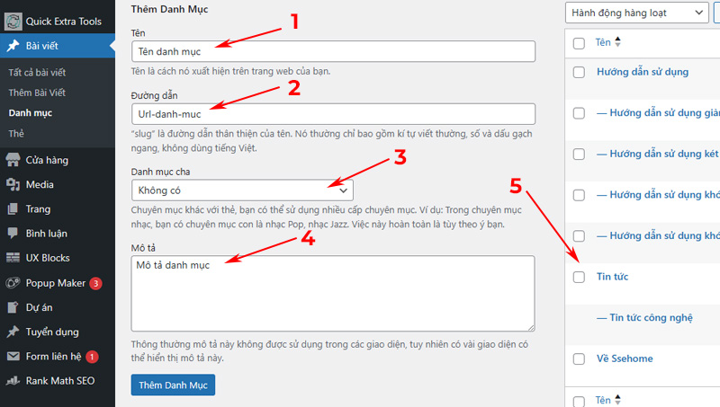 Hướng dẫn tạo Category trong WordPress
