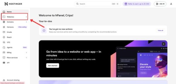Hostinger Website Builder