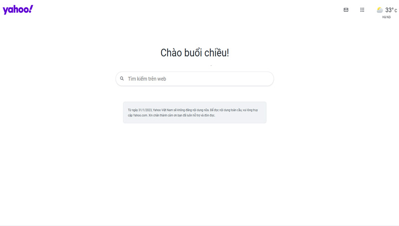 Yahoo!, được phát triển và vận hành bởi Yahoo Inc