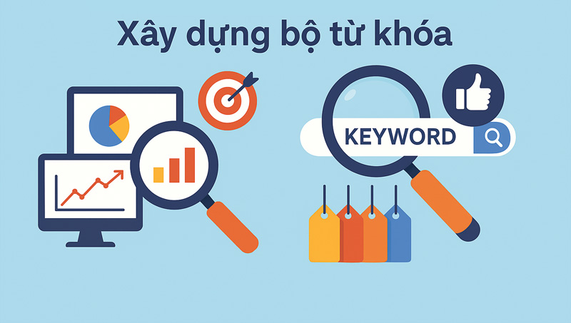Nghiên cứu, lên nhóm từ khóa phù hợp với kế hoạch SEO