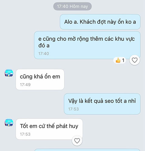 Đánh giá của khách hàng về dịch vụ SEO