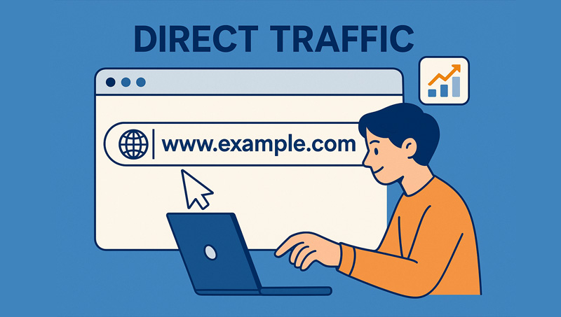 Direct Traffic được tạo ra từ hành vi tìm kiếm trực tiếp trên thanh URL