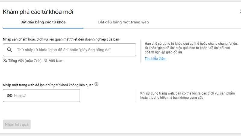 Khám phá ý tưởng từ khóa