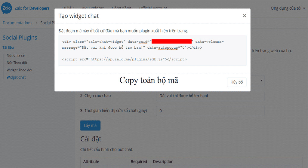 Sao chép đoạn mã HTML