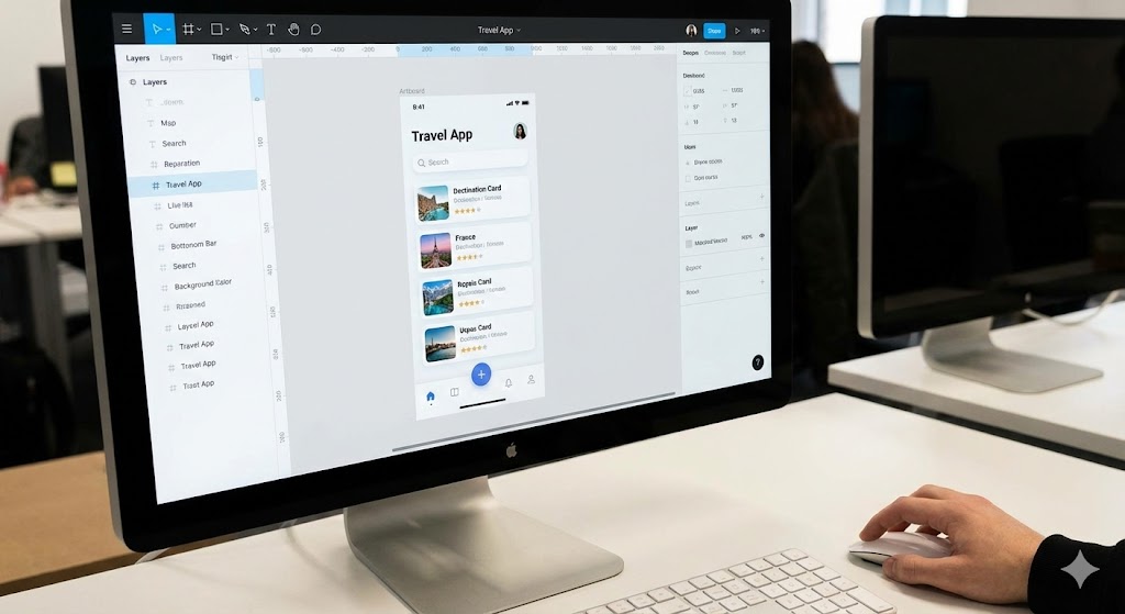 Giao diện phần mềm Figma