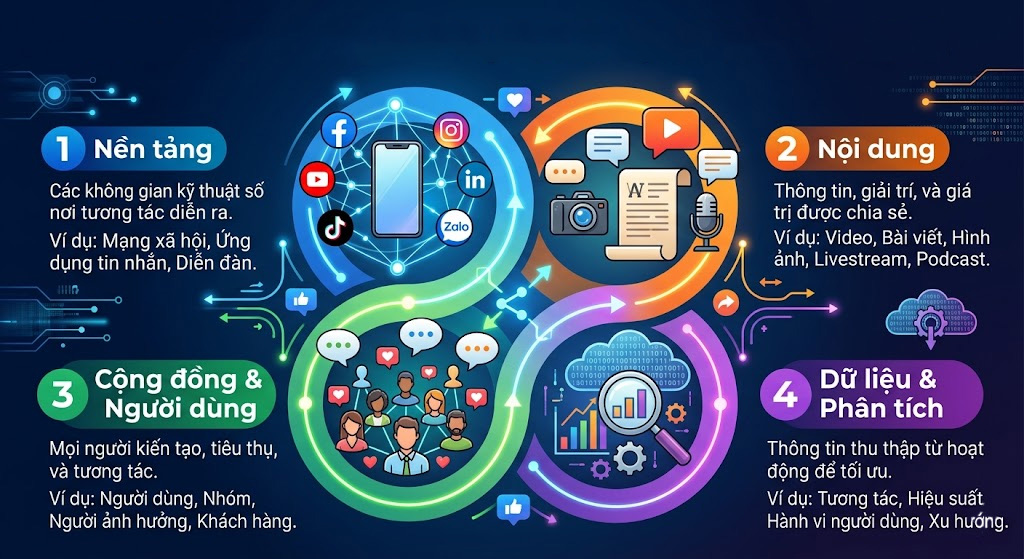 Thành phần tạo nên hệ sinh thái Social