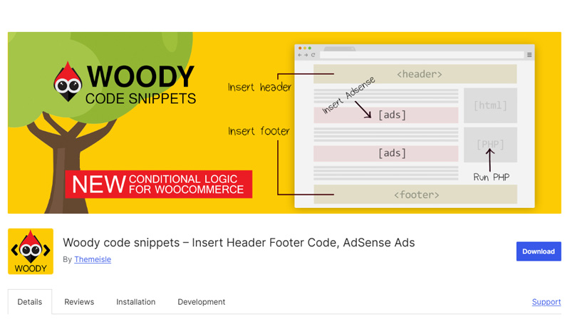 Woody code snippets