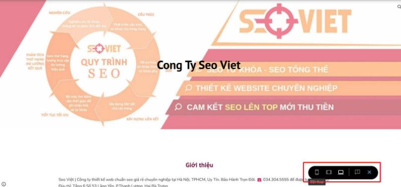Xem lại giao diện của trang chính
