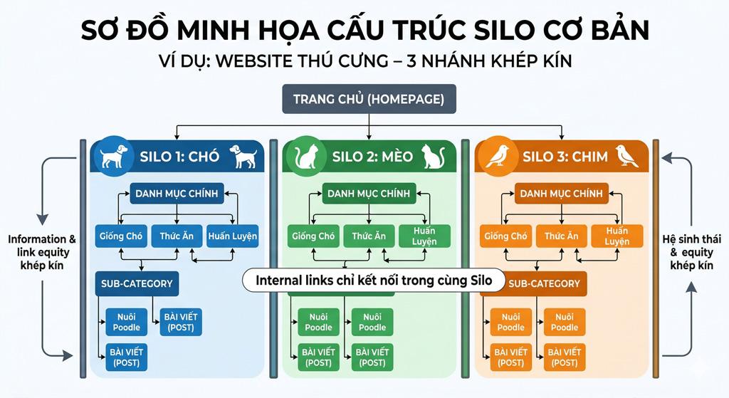 Cách tổ chức Silo cho Website