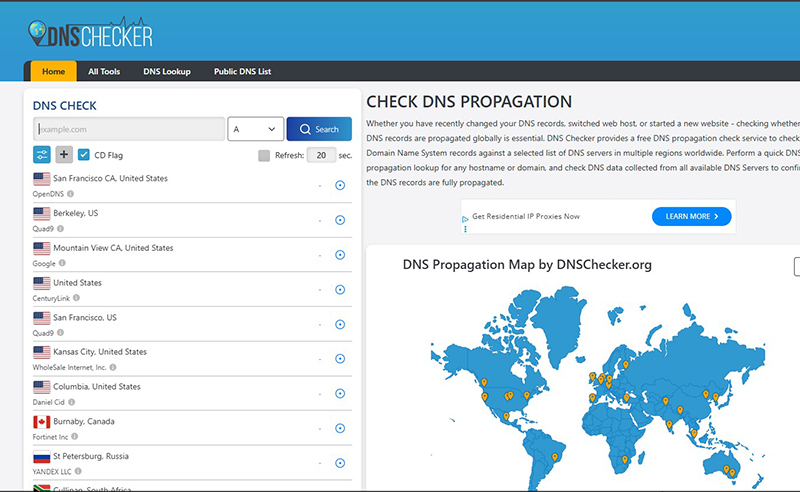 Check-online-voi-DNSChecker-org