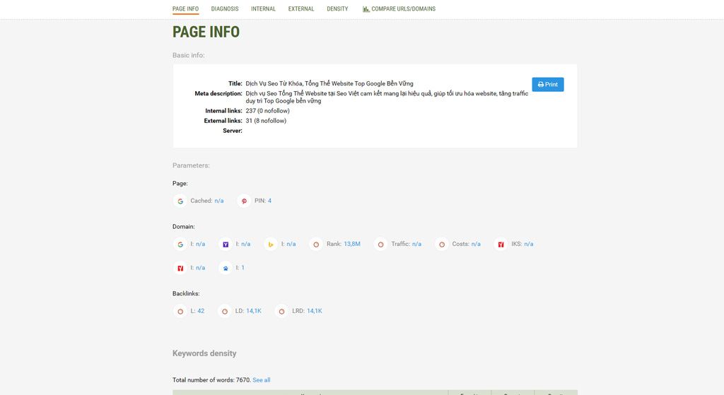Thẻ Page Info