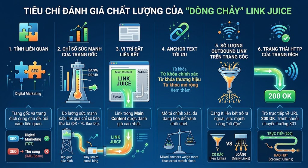 6 Tiêu chí đánh giá chất lượng của một "dòng chảy" Link Juice
