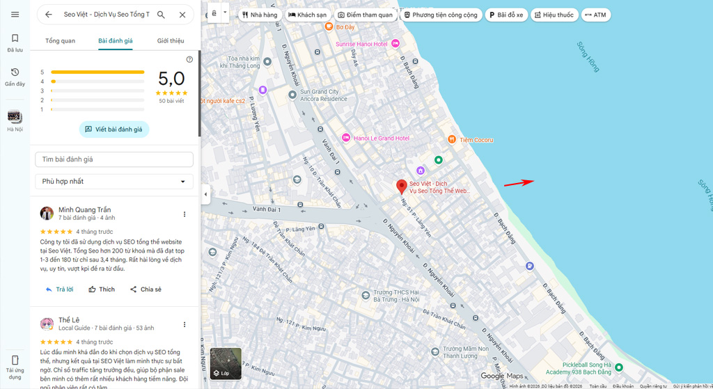 Đánh giá trên Google Map quan trọng với cả người dùng và doanh nghiệp