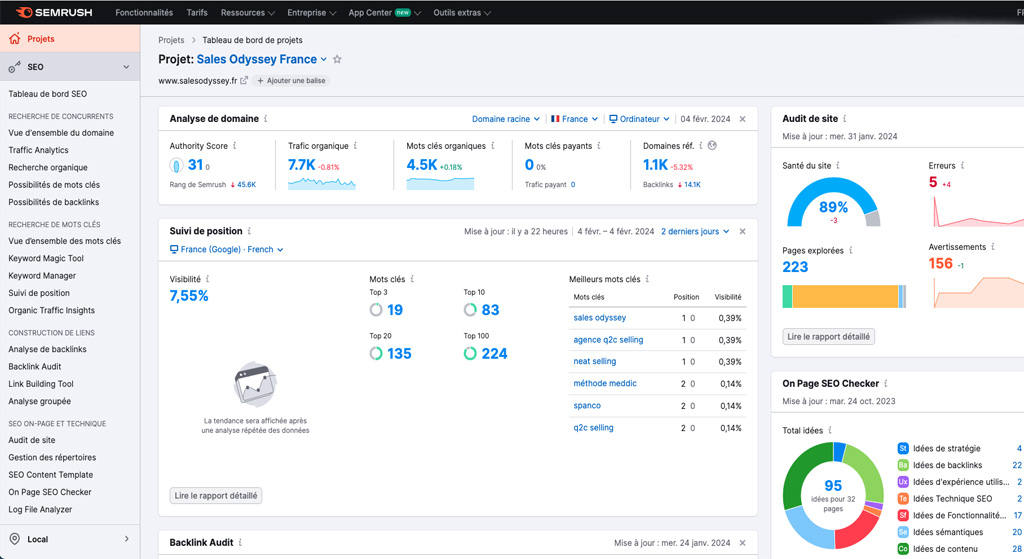 Semrush On Page SEO Checker
