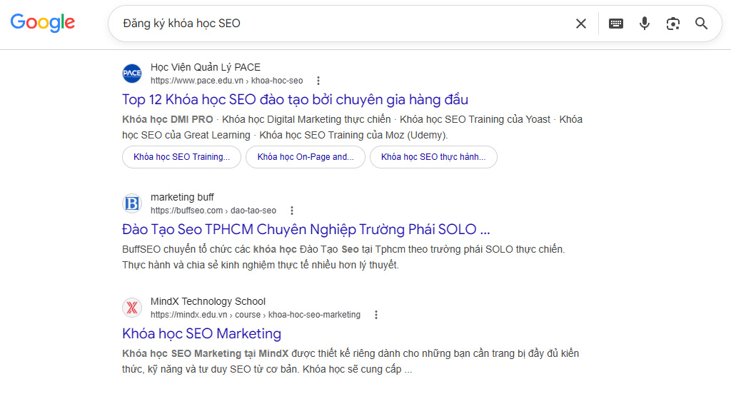 Search Intent Ý định giao dịch