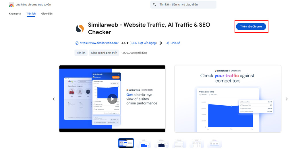 Chọn đúng nhà phát triển Similarweb.